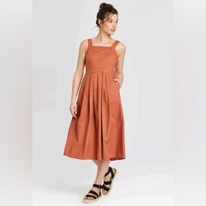 Universal Thread Rust Midi Dress